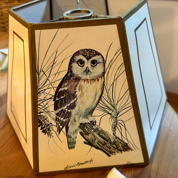Leland Brewsaugh Owl Lampshade. Vintage - Picture 3 of 6